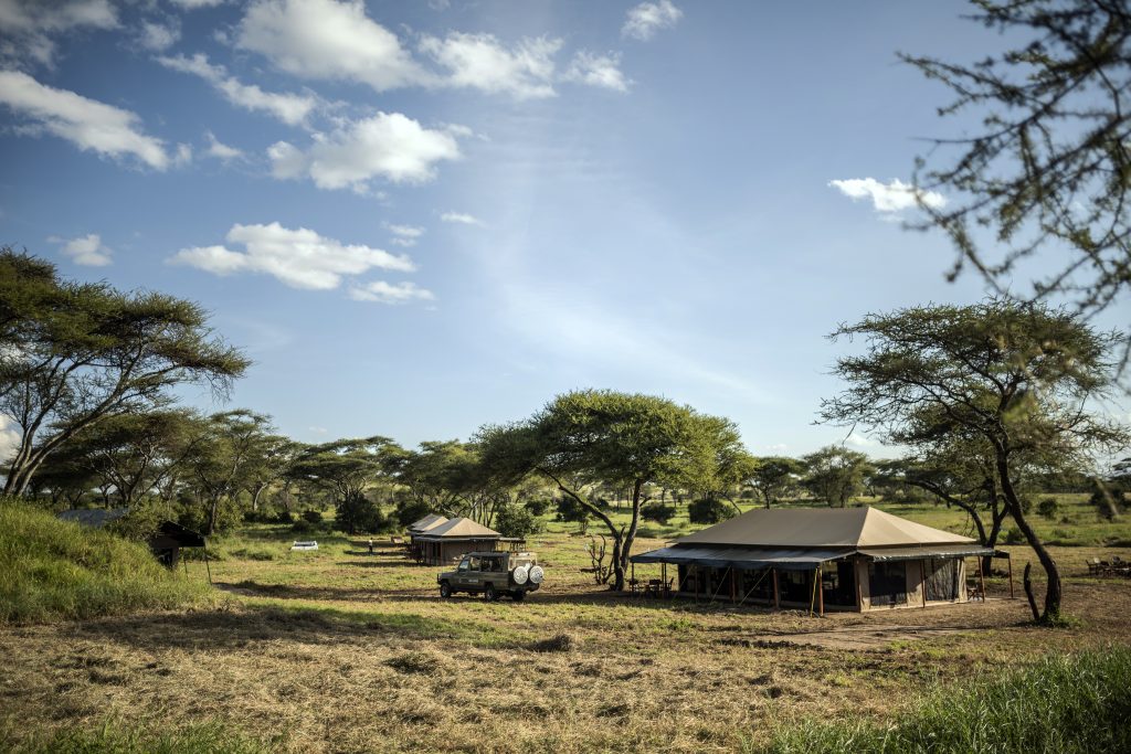 Baobab Camp Central Serengeti with Ona Safari Car